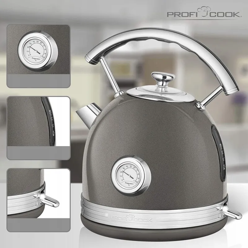 Електрочайник ProfiCook PC-WKS 1192 Anthracite: надійність і стиль для вашої кухні